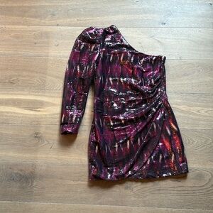 Misa Sequin Dress Nova one shoulder size S
